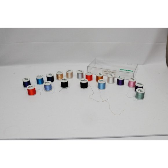 Madeira #40 Rayon Embroidery Thread 200m Each 18 Rolls Pre-Owned Mixed Colors #2 - Picture 1 of 8